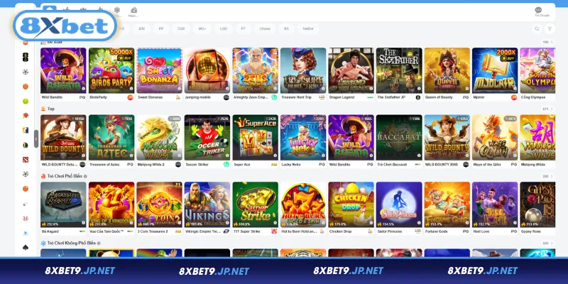 Các thể loại Slot game nổi bật tại 8XBET