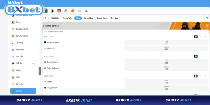 Các tựa game Esports được yêu thích tại 8XBET